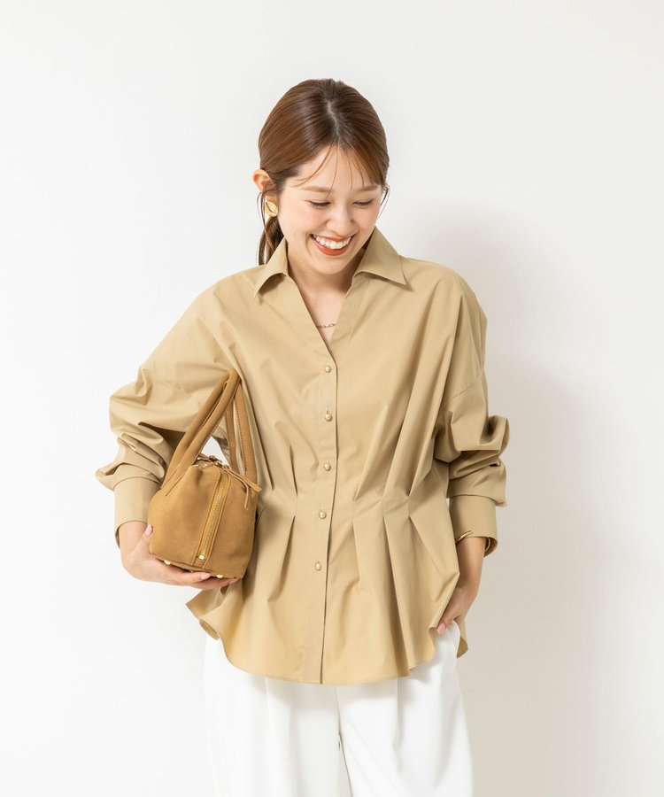 【WEB＆一部店舗限定カラー】ストレッチタフタスキッパータックシャツ
