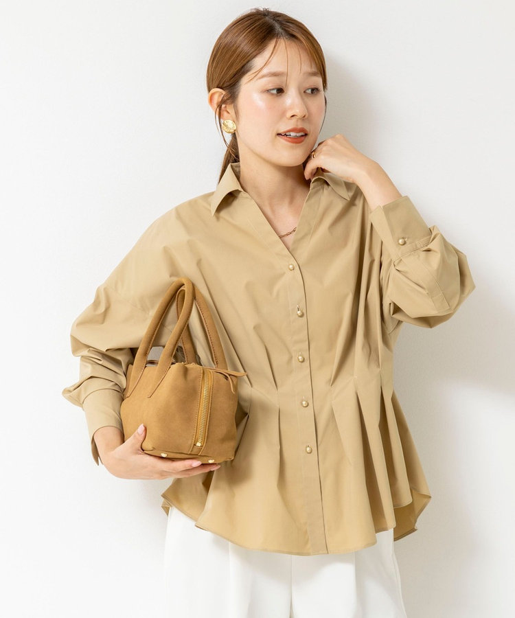 【WEB＆一部店舗限定カラー】ストレッチタフタスキッパータックシャツ