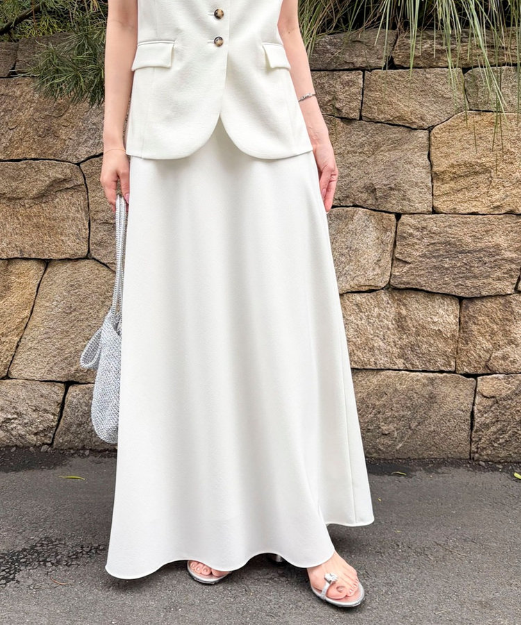 《セットアップ対応》ウォッシャブルドライシャンタンナロースカート