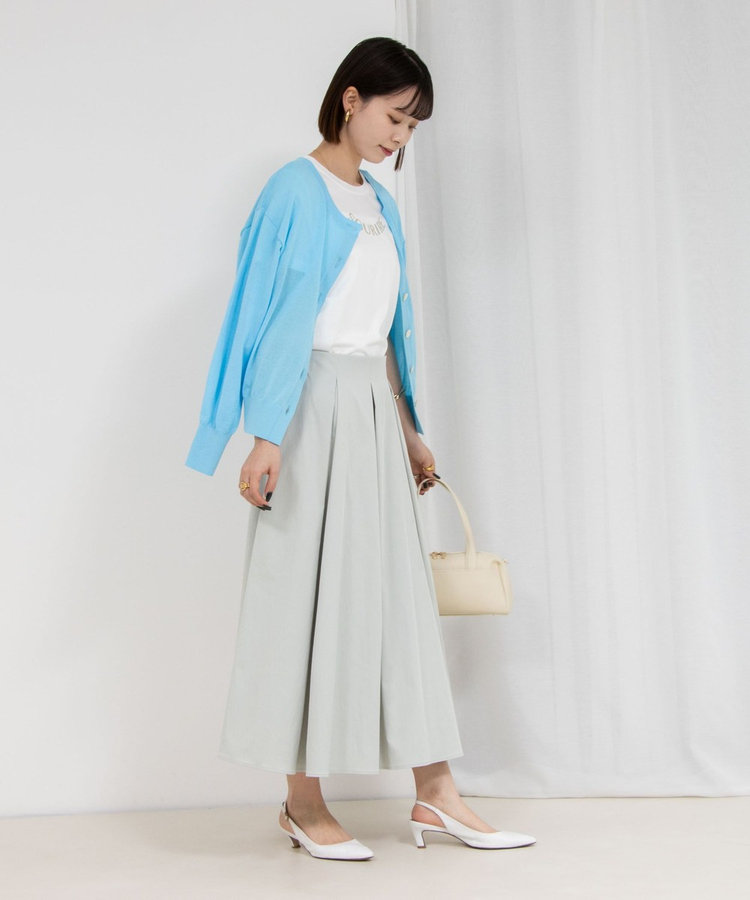 WEB限定 GW SPECIAL PRICE】タフタタックフレアスカート（4-0030