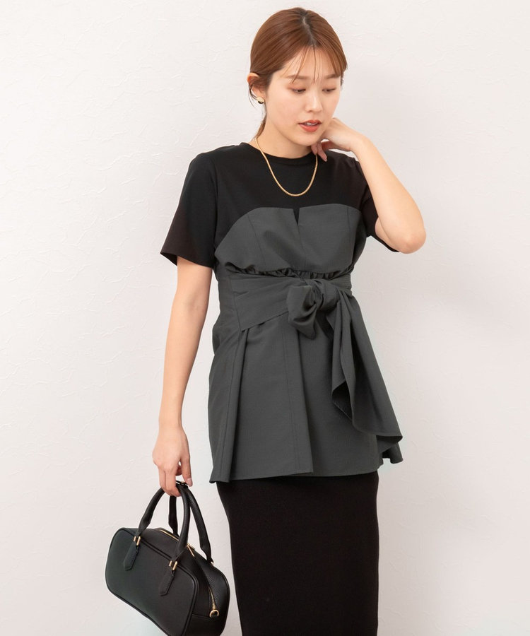 追加】◇【WEB限定】ビスチェ風コンビTシャツ（5-0035-2-03-101