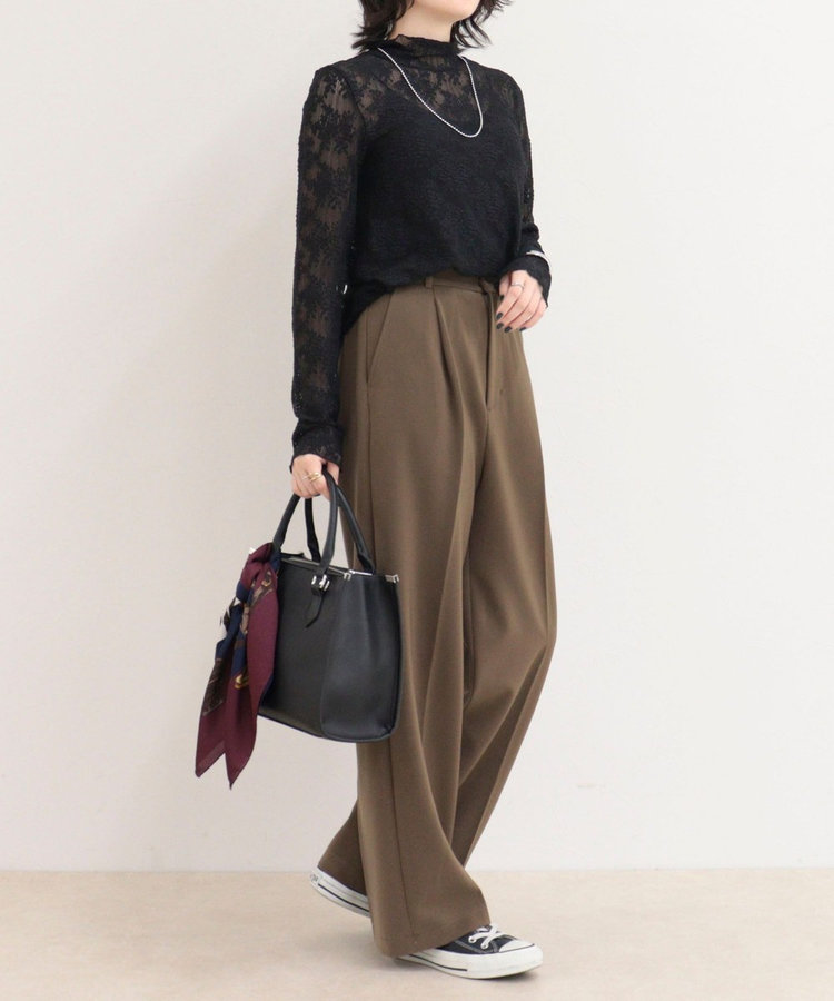 ［FREDY＆GLOSTER限定 TIME SALE！］ふくれJQDハイネックレースプルオーバー
