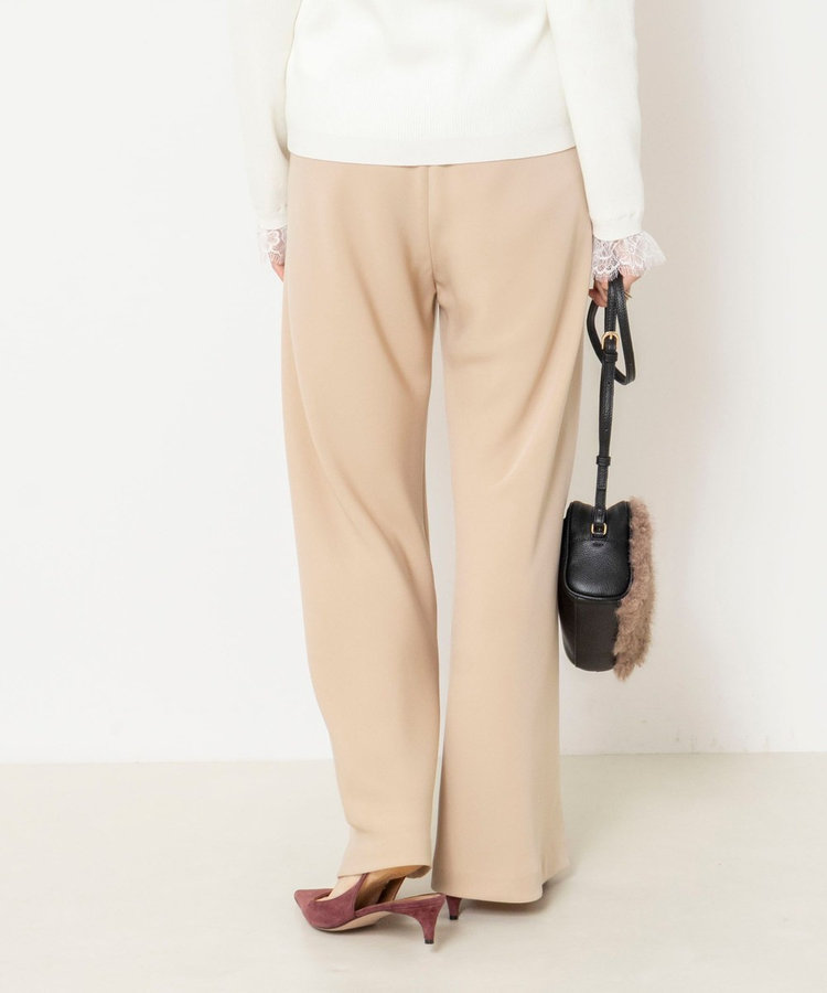 【NOLLEY’S mgr.松葉☆別注サイズ・一部WEB限定カラーアイテム】《セットアップ対応》ウォッシャブルツイルバイヤス美脚パンツ