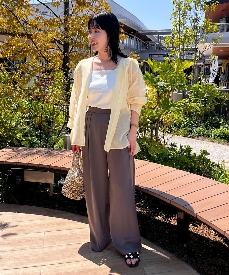 シアーリネンライクフードシャツ