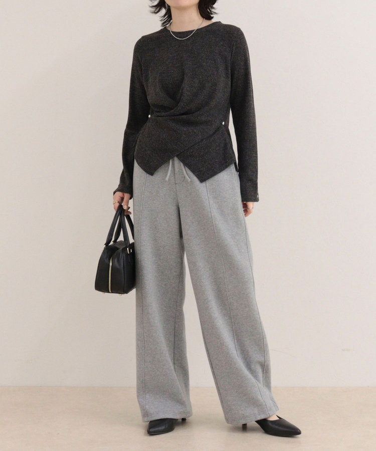 リブニットソーカシュクールプルオーバー