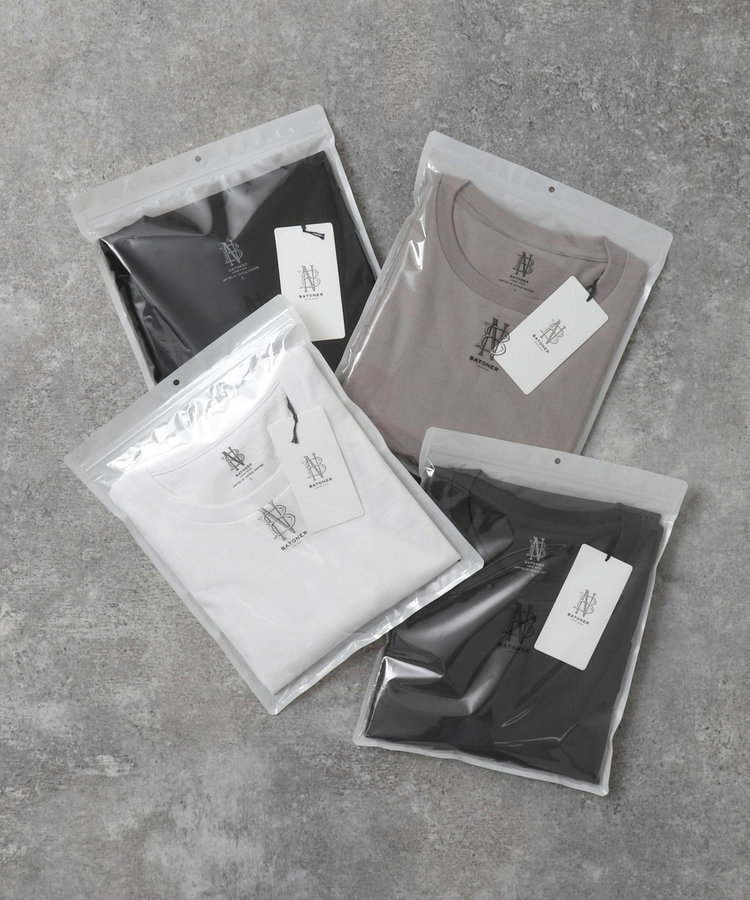 【WEB限定】【BATONER/バトナー】MERIYASU T-SHIRT(PACK) 25SS