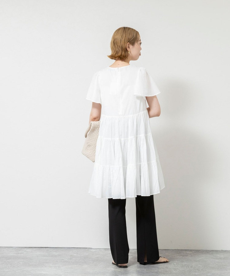 ［WEB限定 SPECIAL SALE！］《撥水》カットジョーゼットスリットパンツ