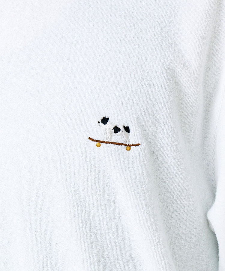 ［FREDY＆GLOSTER限定 TIME SALE！］【夏素材で快適】フレブルパイルTEE ワンポイント刺繍
