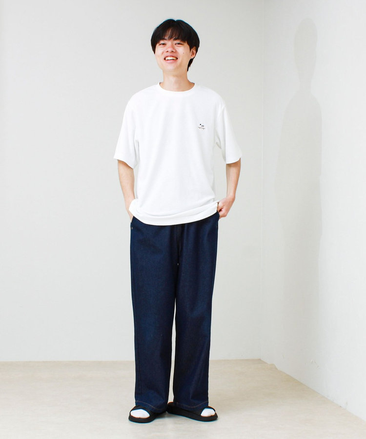 ［FREDY＆GLOSTER限定 TIME SALE！］【夏素材で快適】フレブルパイルTEE ワンポイント刺繍