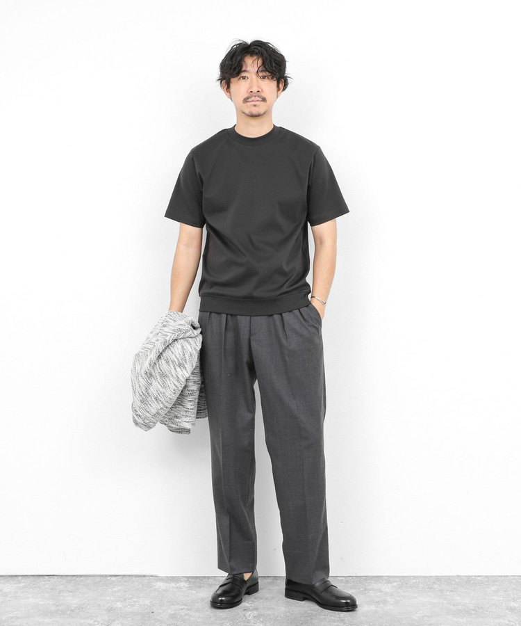 ［WEB限定 SPECIAL SALE！］《ビジカジ対応》シルケットスムース クルーネックドレスTシャツ 26SS