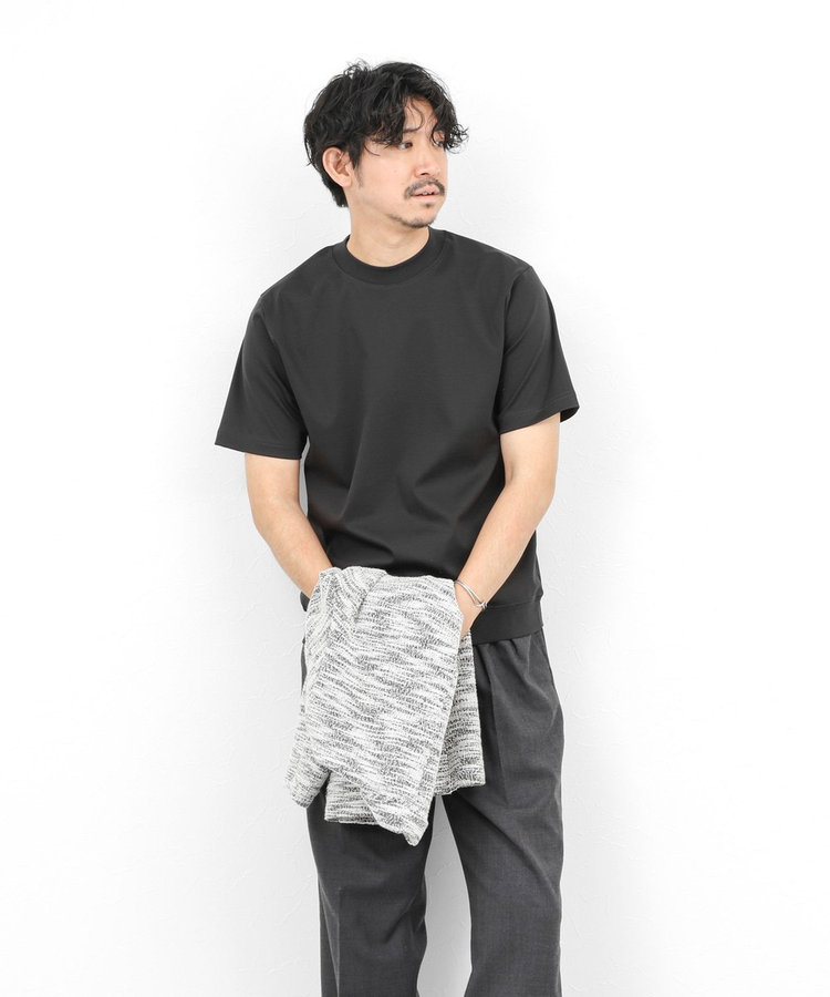 ［WEB限定 SPECIAL SALE！］《ビジカジ対応》シルケットスムース クルーネックドレスTシャツ 26SS