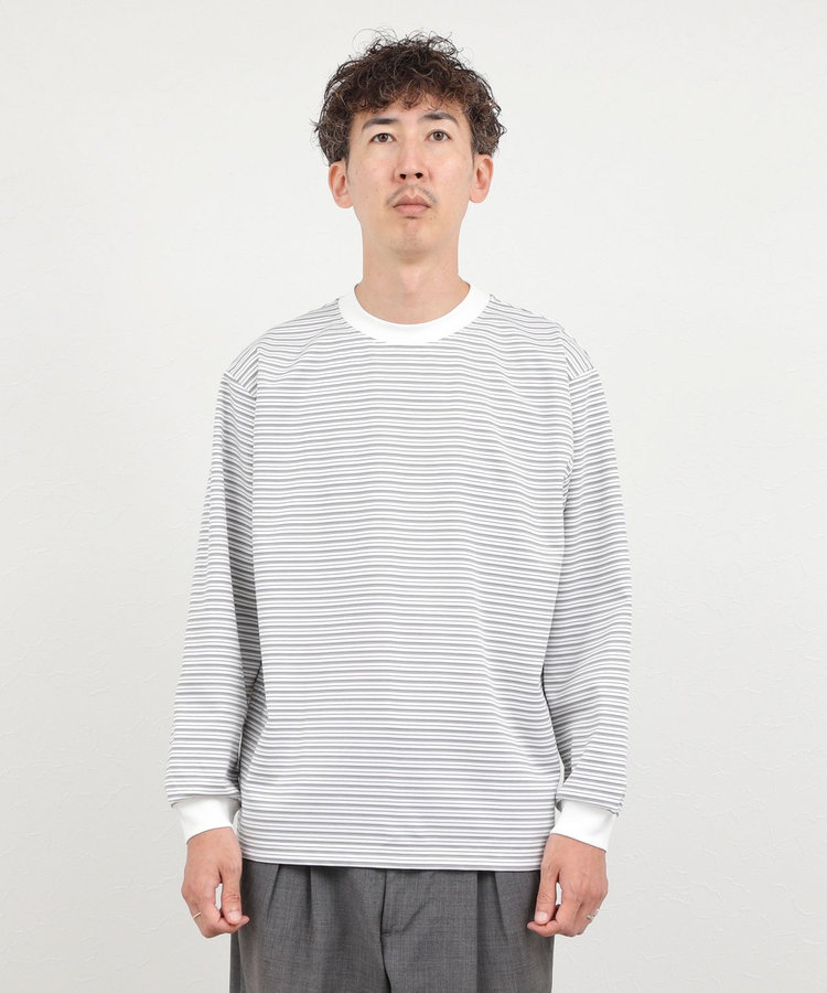 超長綿シルケットボーダーTシャツL/S 26AW