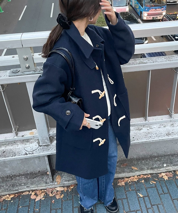 【GEVACO】メルトンダッフルコート
