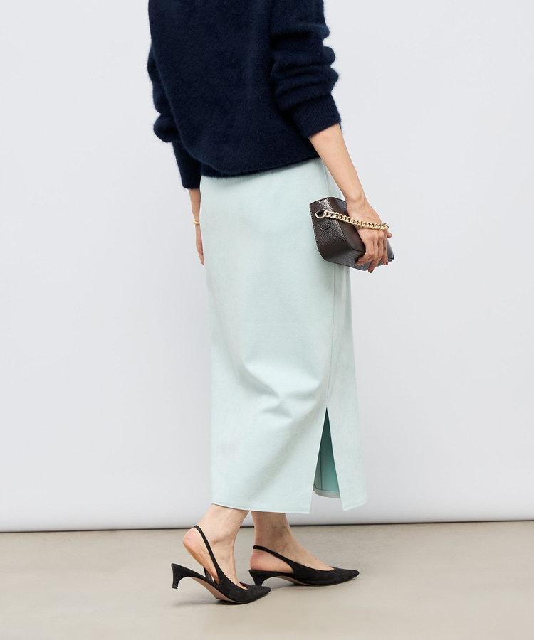 ウォッシャブルスエードダンボールタイトスカート（5-0030-6-06-004