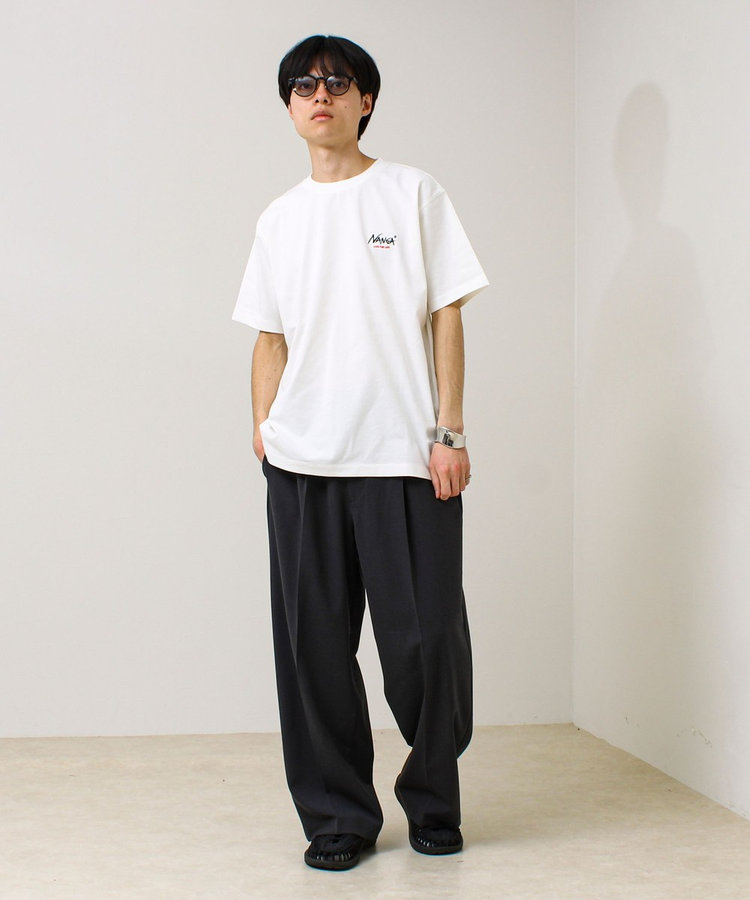 【NANGA×GLOSTER】別注1 Rect Backprint Tee