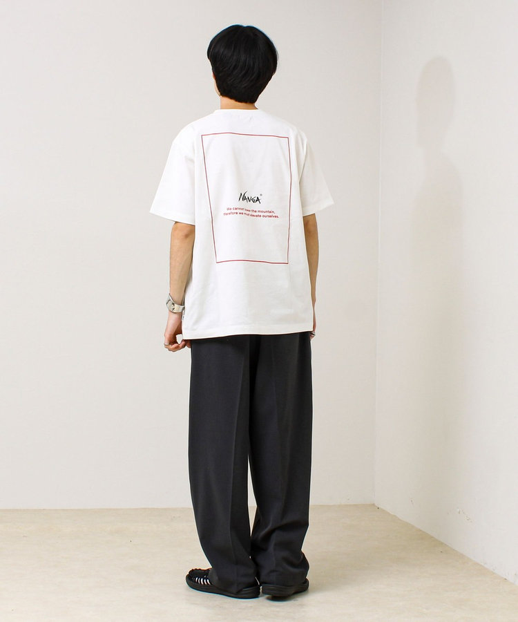 【NANGA×GLOSTER】別注1 Rect Backprint Tee