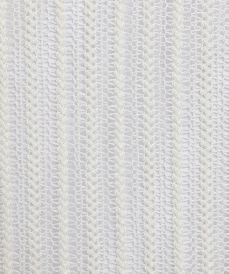 レースワンナップカラー 半袖ニットシャツ 26SS