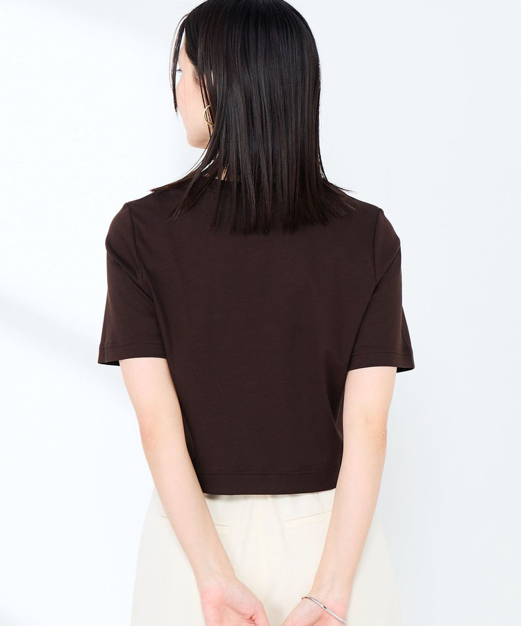 ［WEB限定 SPECIAL SALE！］《撥水/汗染み軽減》ショート丈ロゴTシャツ