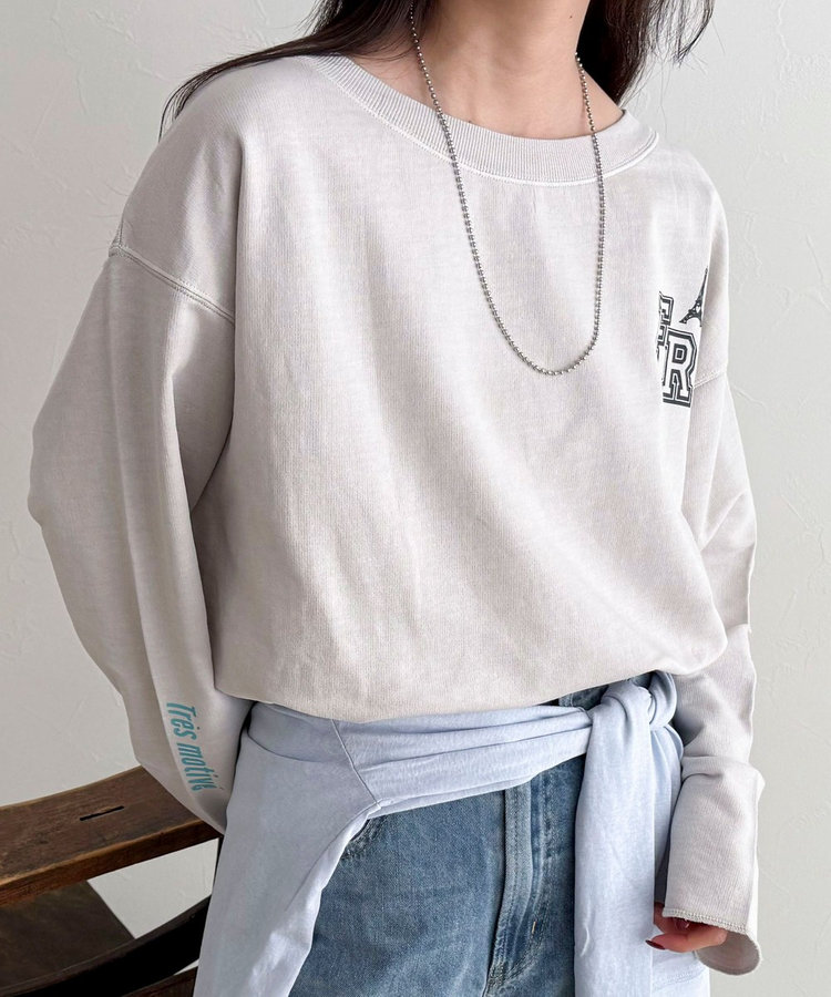［WEB限定 SPECIAL SALE！］ヴィンテージ加工裏毛オフショルプルオーバー
