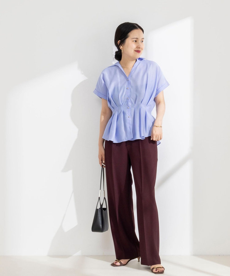 ［WEB限定 SPECIAL SALE！］《セットアップ対応》ウォッシャブルドライツイルワイドパンツ