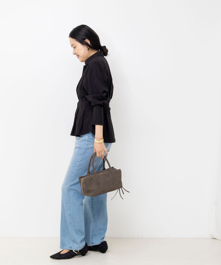 【一部WEB限定カラー】ウォッシャブルウエストタックストレッチシャツ