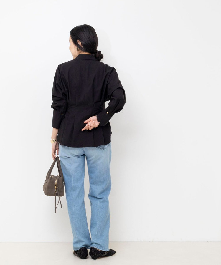 【一部WEB限定カラー】ウォッシャブルウエストタックストレッチシャツ