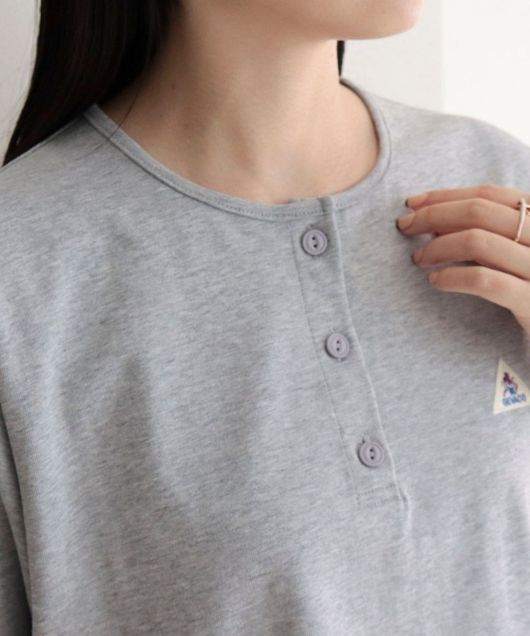 【GEVACO/ゲバコ】別注レディースヘンリーネックTシャツ