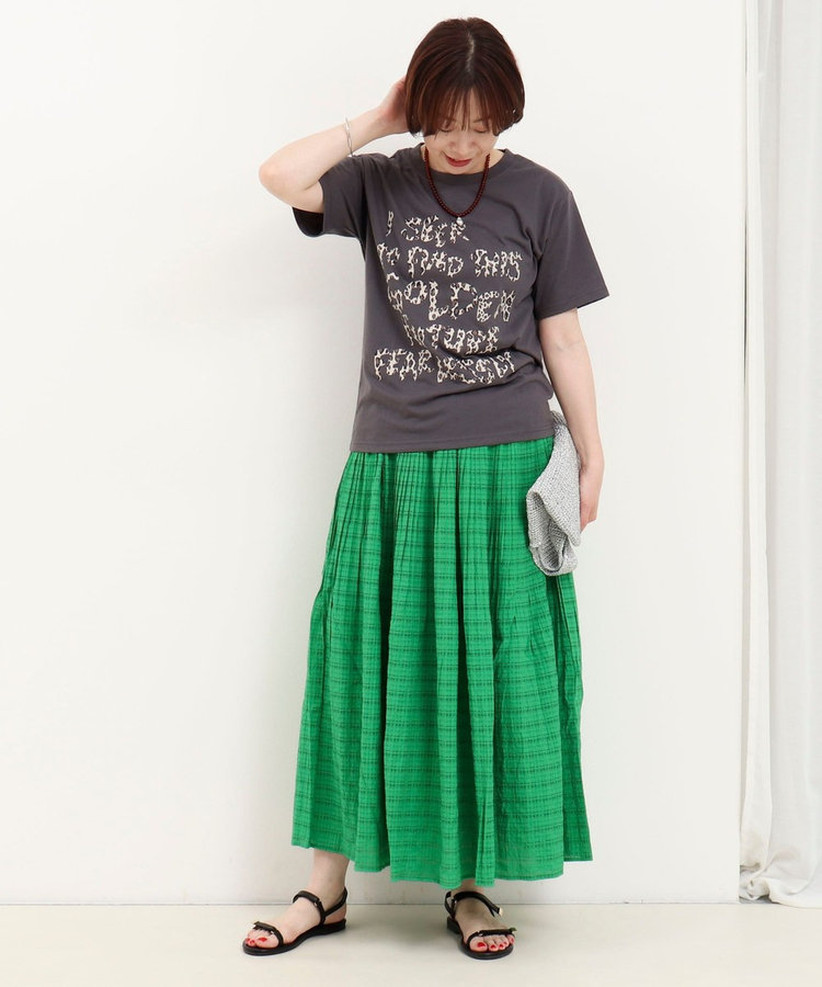 ヒョウ柄ロゴTee