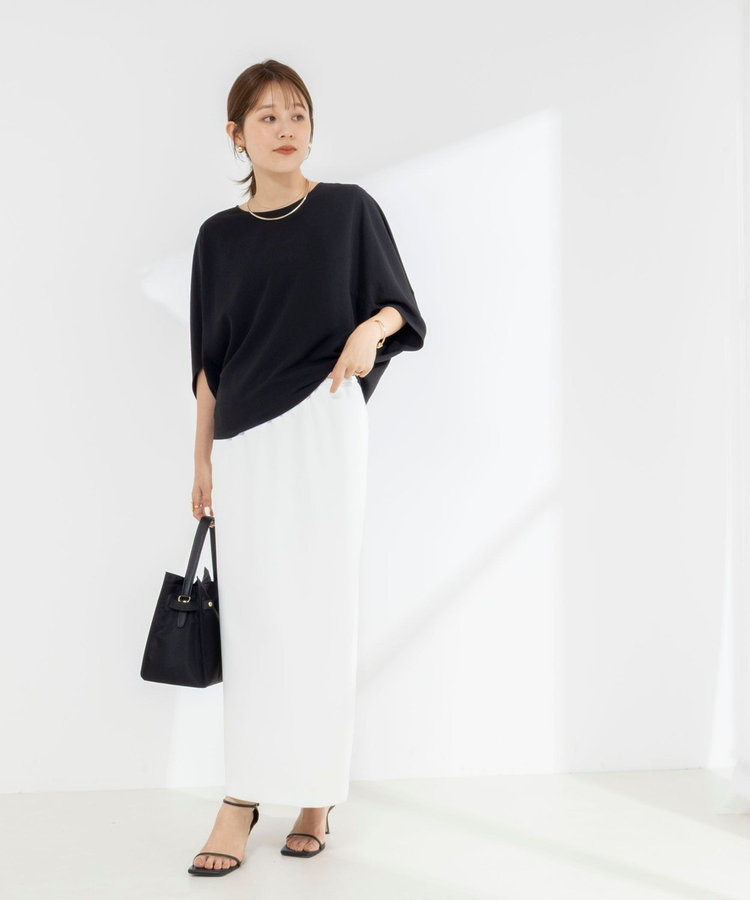 【WEB限定】ウォッシャブルジョーゼットコクーンブラウス