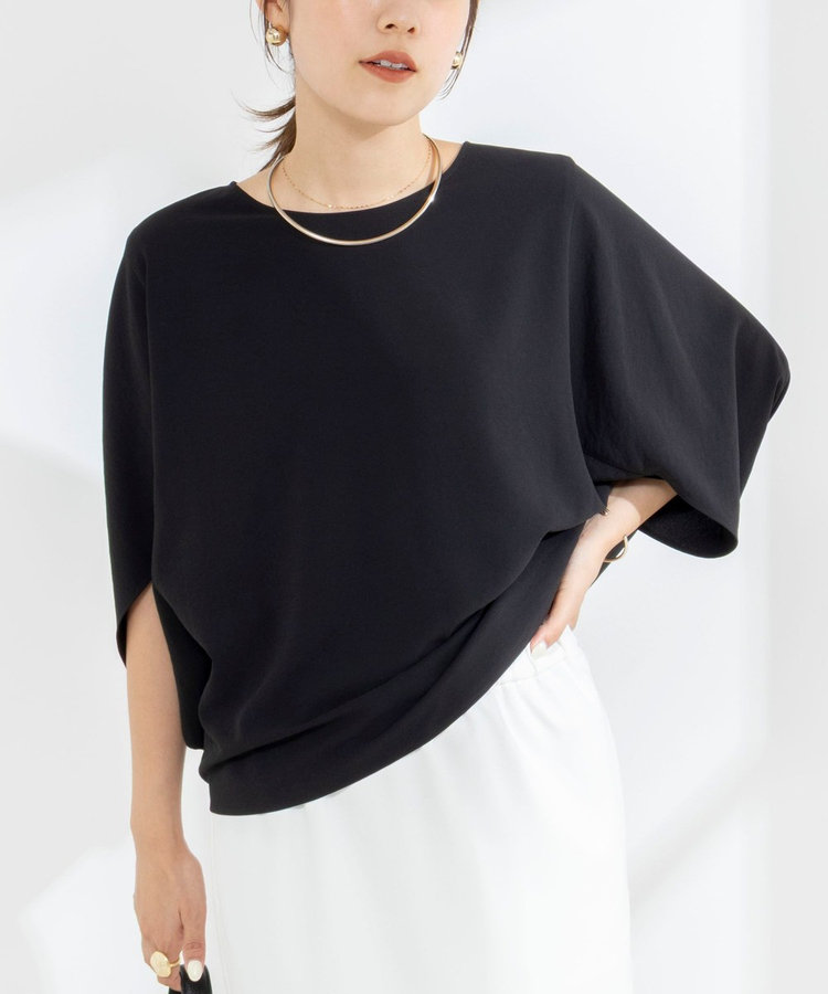 【WEB限定】ウォッシャブルジョーゼットコクーンブラウス