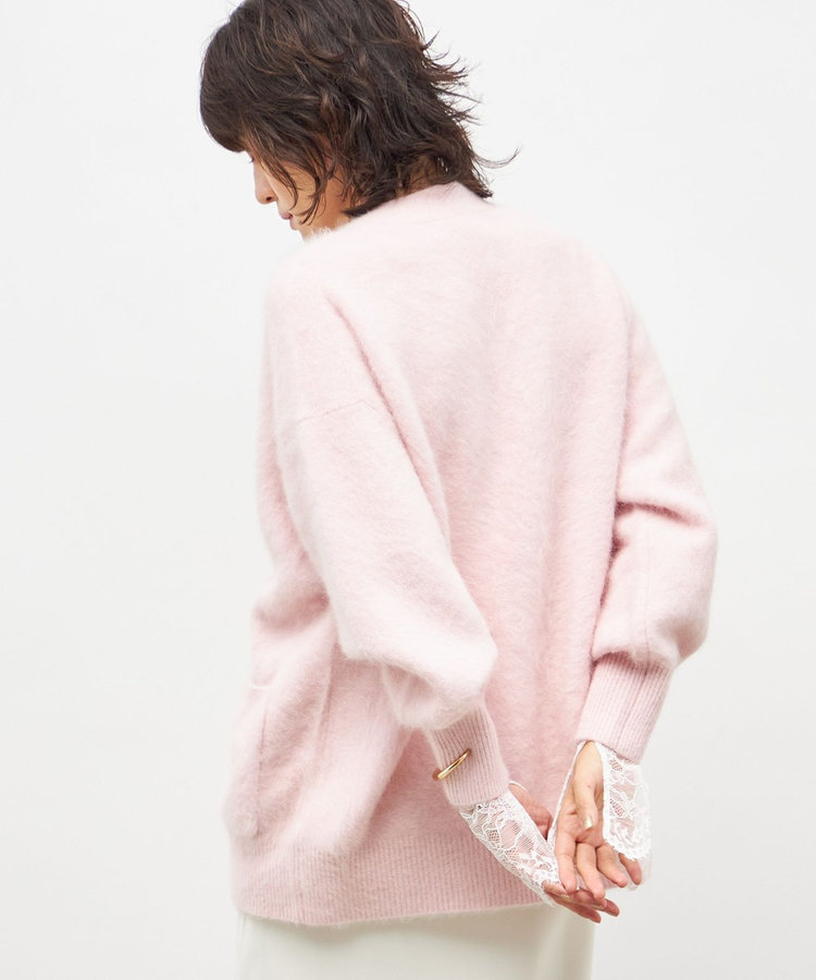 カシミヤ混ヘアリーVネックカーディガン（5-0030-6-02-011）｜NOLLEY'S