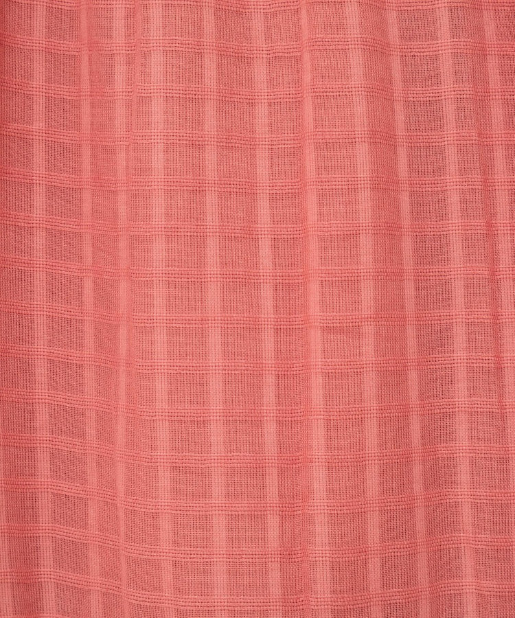 【WALANCE/ワランス】natural dye sheer cotton check gather dress
