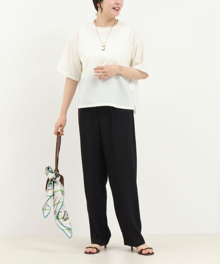 《セットアップ対応》タックテーパードパンツ