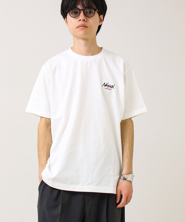 【NANGA×GLOSTER】別注1 Rect Backprint Tee