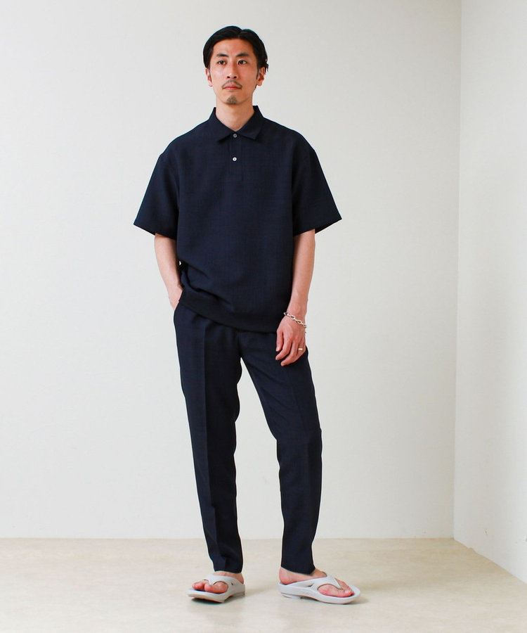 【セットアップ対応】リネンライクキャンバスパンツ