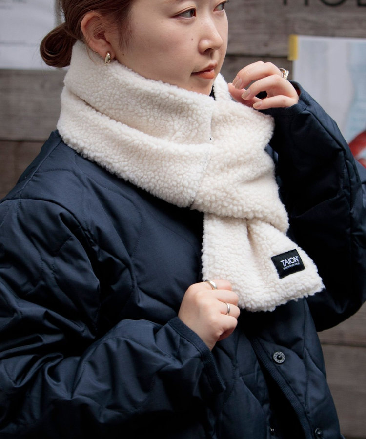TAION タイオン ダウンマフラー - 財布、帽子、ファッション小物