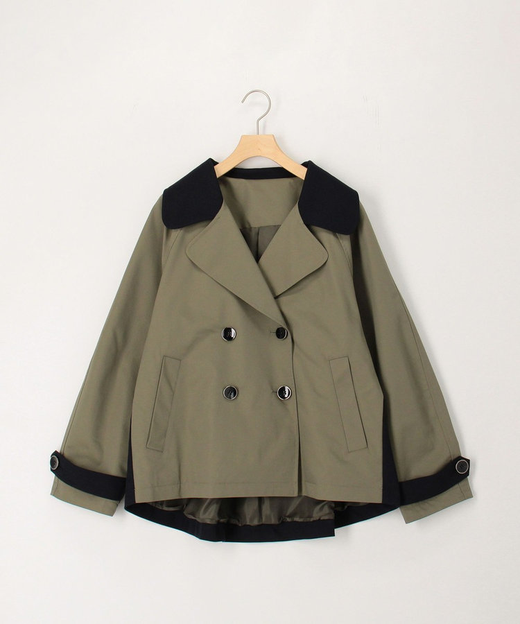 バイカラーショートトレンチコート（6-0819-2-04-002）｜MICO COULIER