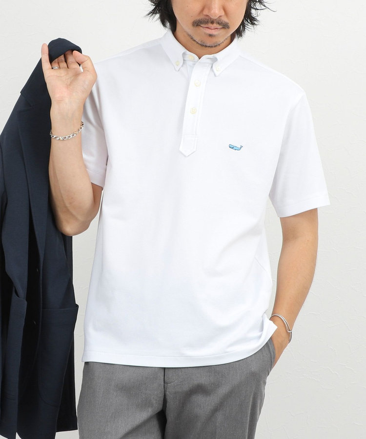 《ビジカジ対応》クジラ Polo ボタンダウンポロシャツ 26SS