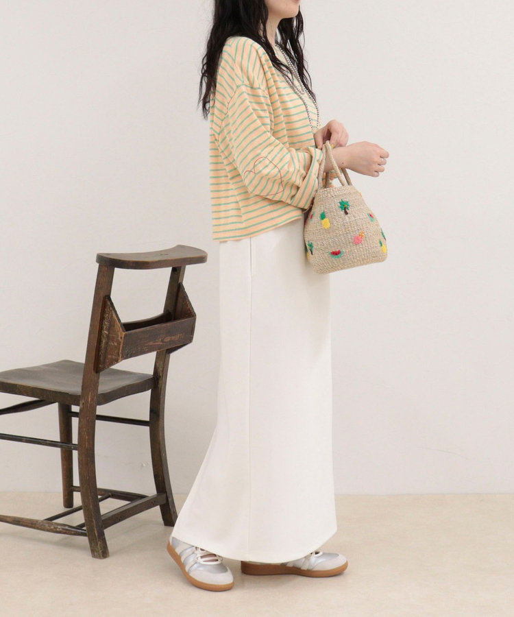【WEB限定 GW SPECIAL PRICE】カットジョーゼットインゴムタイトスカート