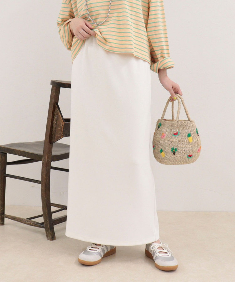 【WEB限定 GW SPECIAL PRICE】カットジョーゼットインゴムタイトスカート