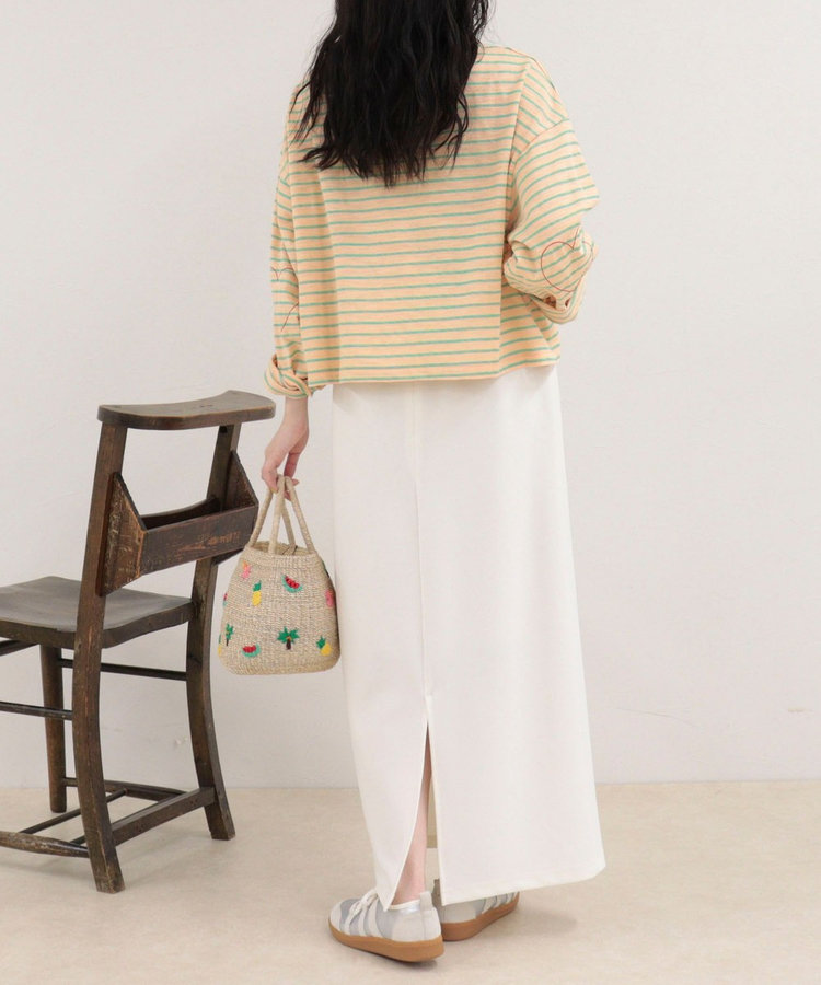 【WEB限定 GW SPECIAL PRICE】カットジョーゼットインゴムタイトスカート