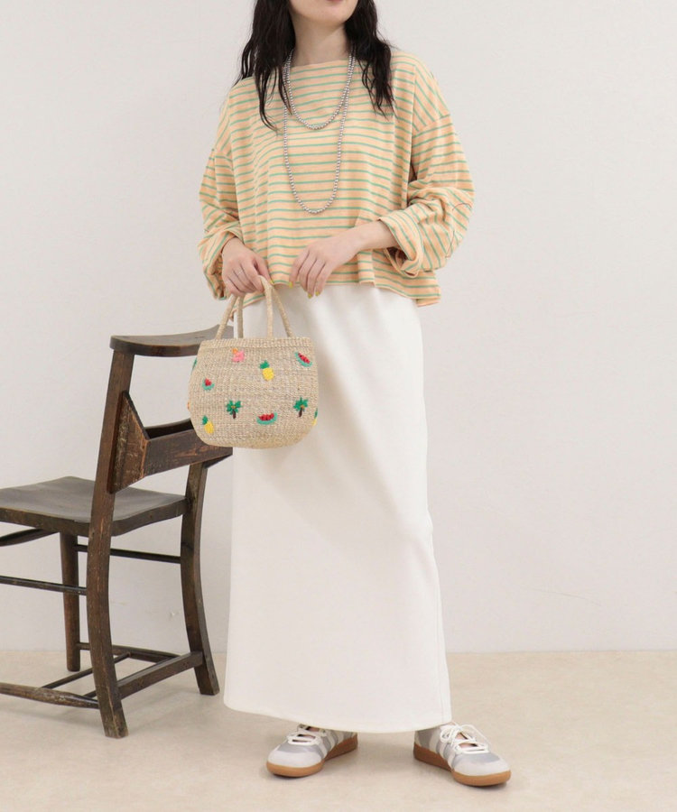 【WEB限定 GW SPECIAL PRICE】カットジョーゼットインゴムタイトスカート