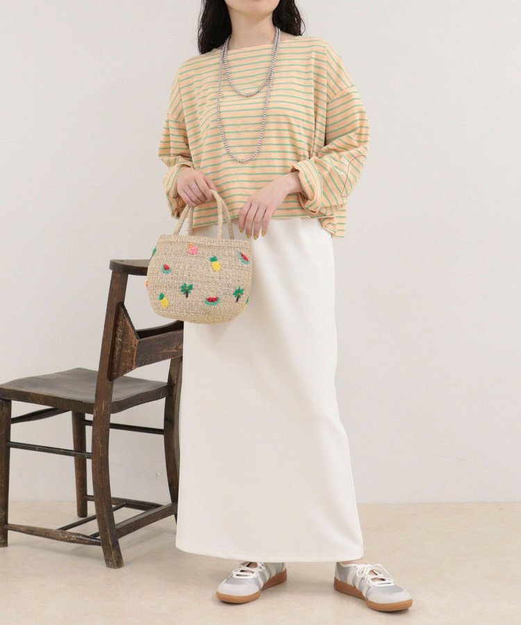【WEB限定 GW SPECIAL PRICE】カットジョーゼットインゴムタイトスカート