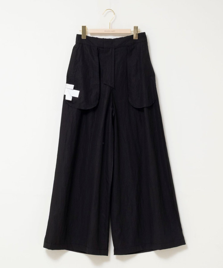 ［WEB限定 SPECIAL SALE！］ウォッシャブルフィブリルポプリンワイドパンツ