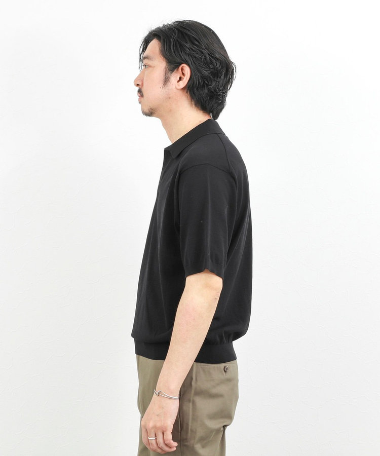 ［WEB限定 TIME SALE！］強撚シルクコットン 成型スキッパーニットポロ 26SS / ウォッシャブル