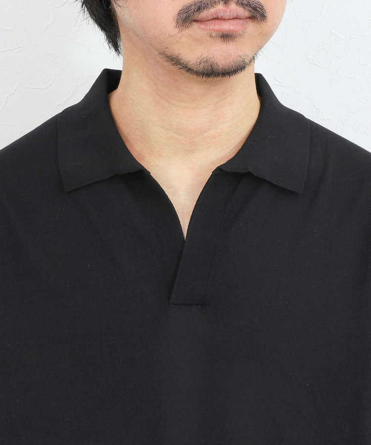 ［WEB限定 TIME SALE！］強撚シルクコットン 成型スキッパーニットポロ 26SS / ウォッシャブル