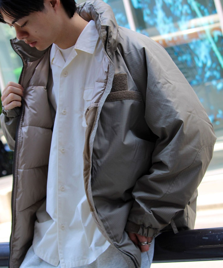 TAION◾️ LEVEL7ミリタリーダウンジャケット ■ブラック■Mサイズ ミリタリー ハイネックWジップ ダウンジャケット-ソフトシェル – TAION