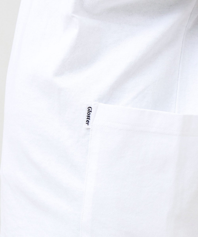 バックステッチ サイドポケット クルーネックTシャツ