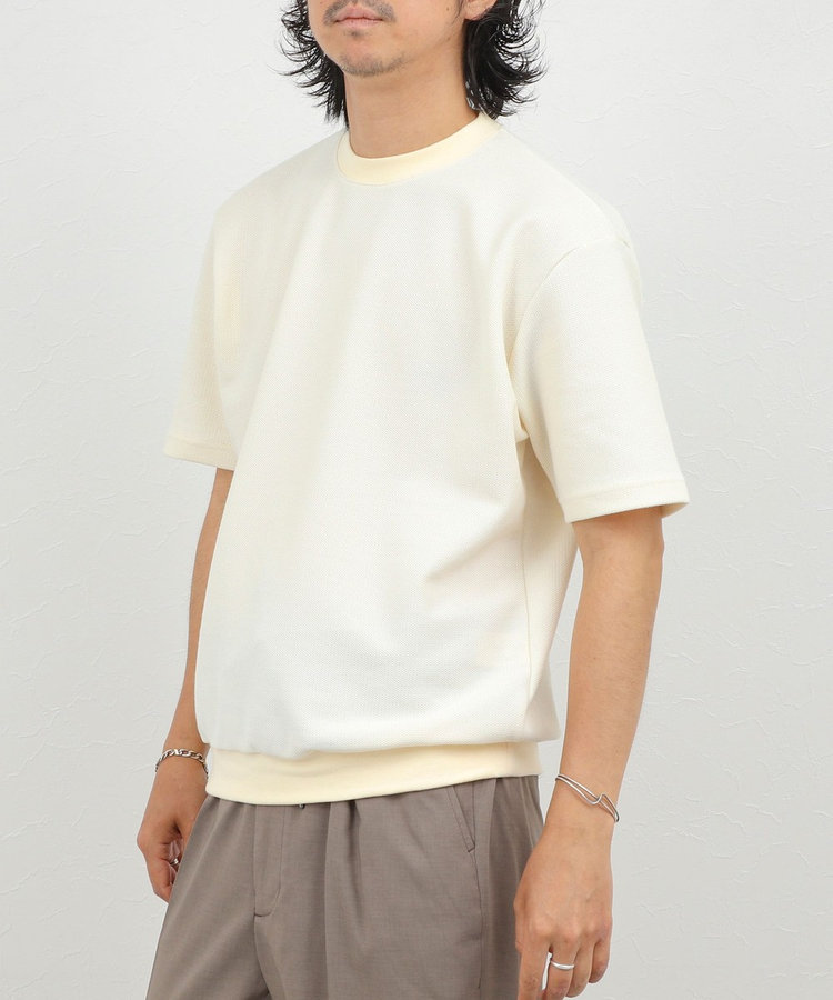 ［WEB限定 SPECIAL SALE！］《ビジカジ対応》ニット風カノコTシャツ 26SS