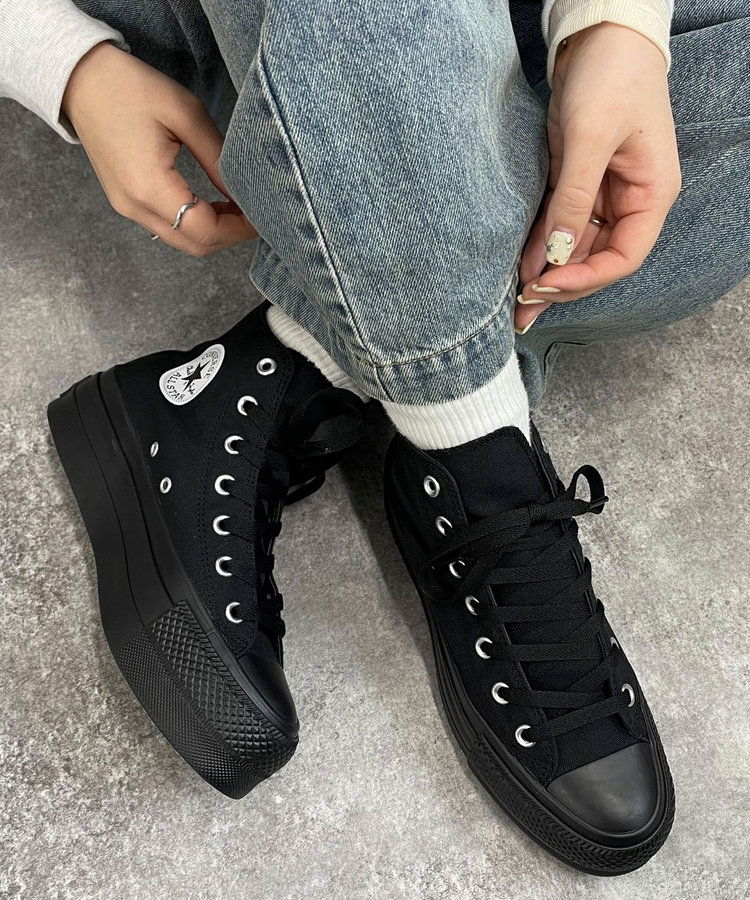 【CONVERSE/コンバース】オールスター リフテッド HI　スニーカー, ブラック, 23.5